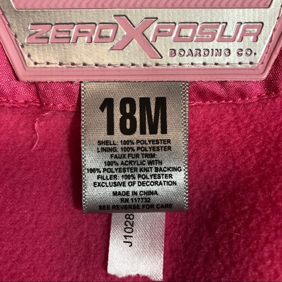 Adorable Baby Girl's ZeroXposure Winter Coat 18M - Picture 10 of 13